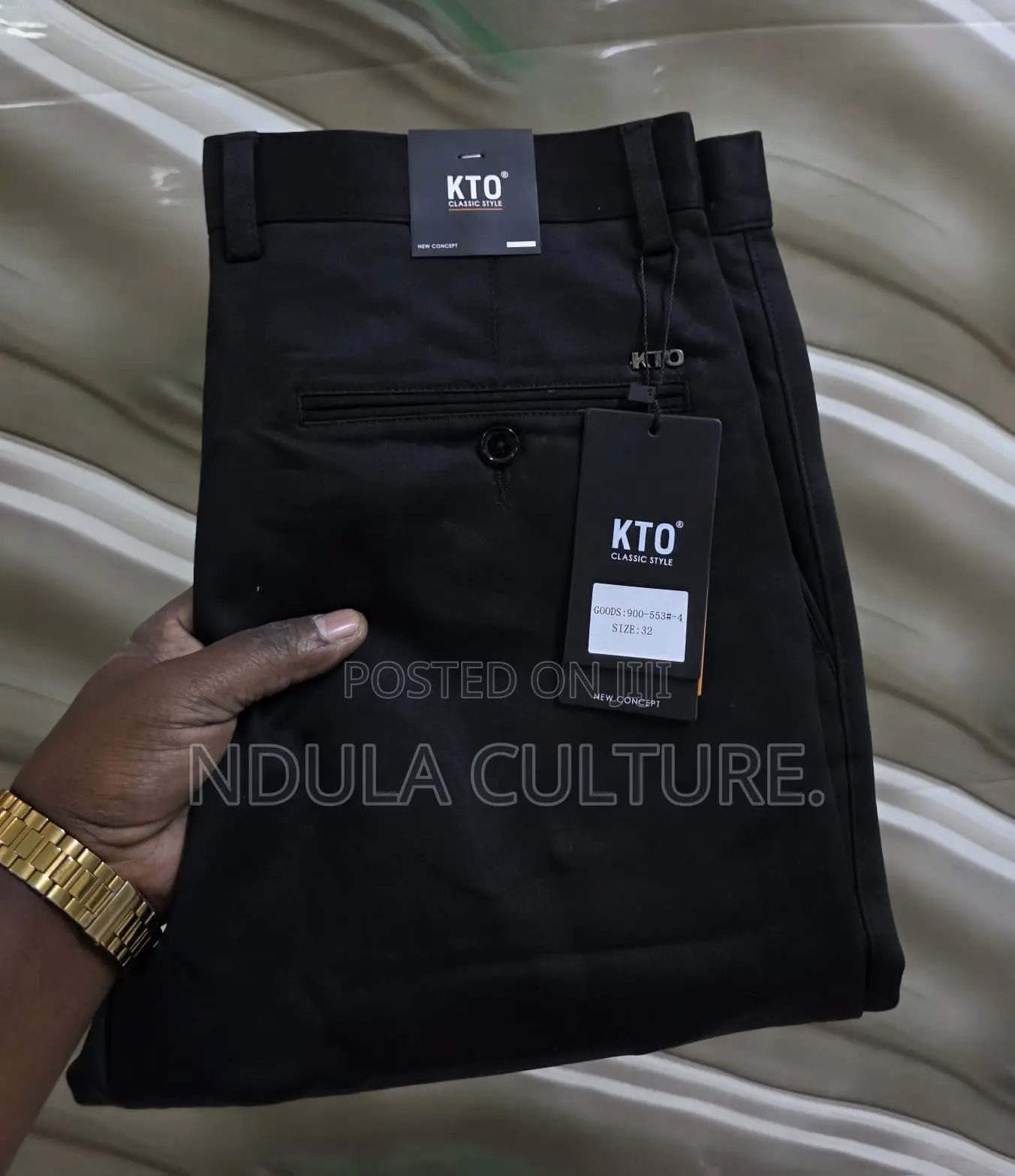 KTO and Timberland Khaki Trousers