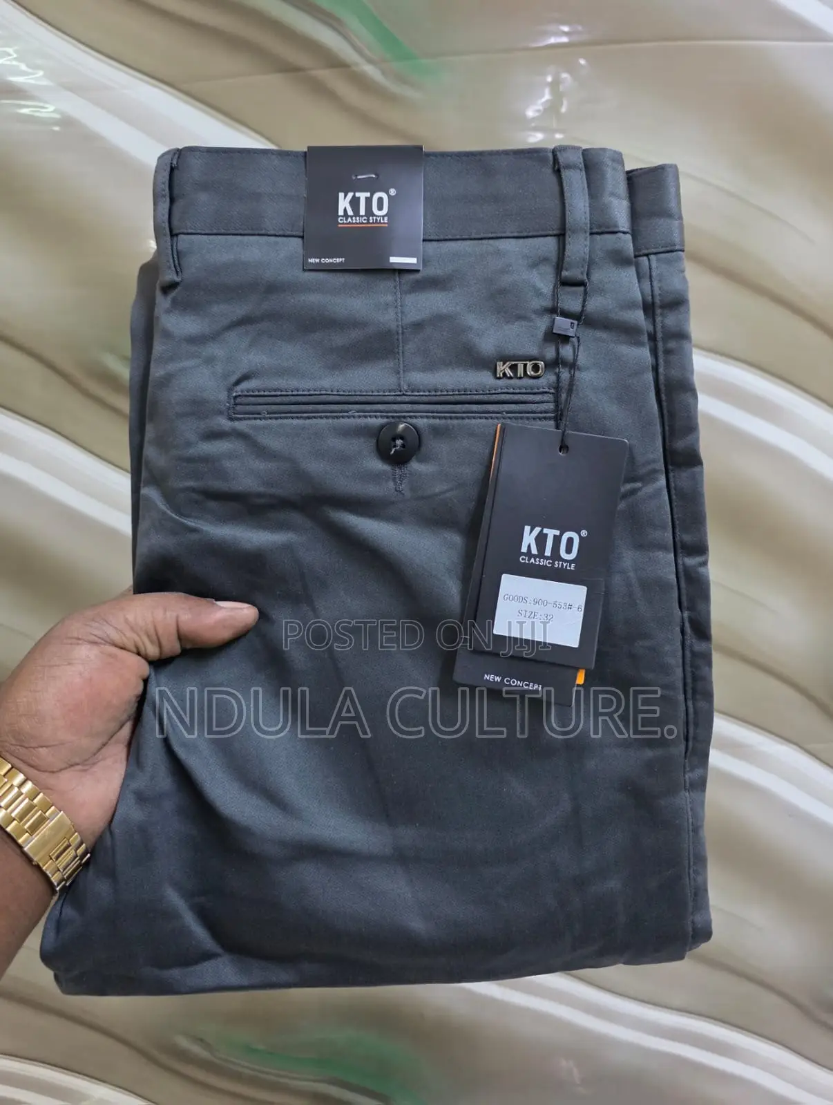 KTO and Timberland Khaki Trousers