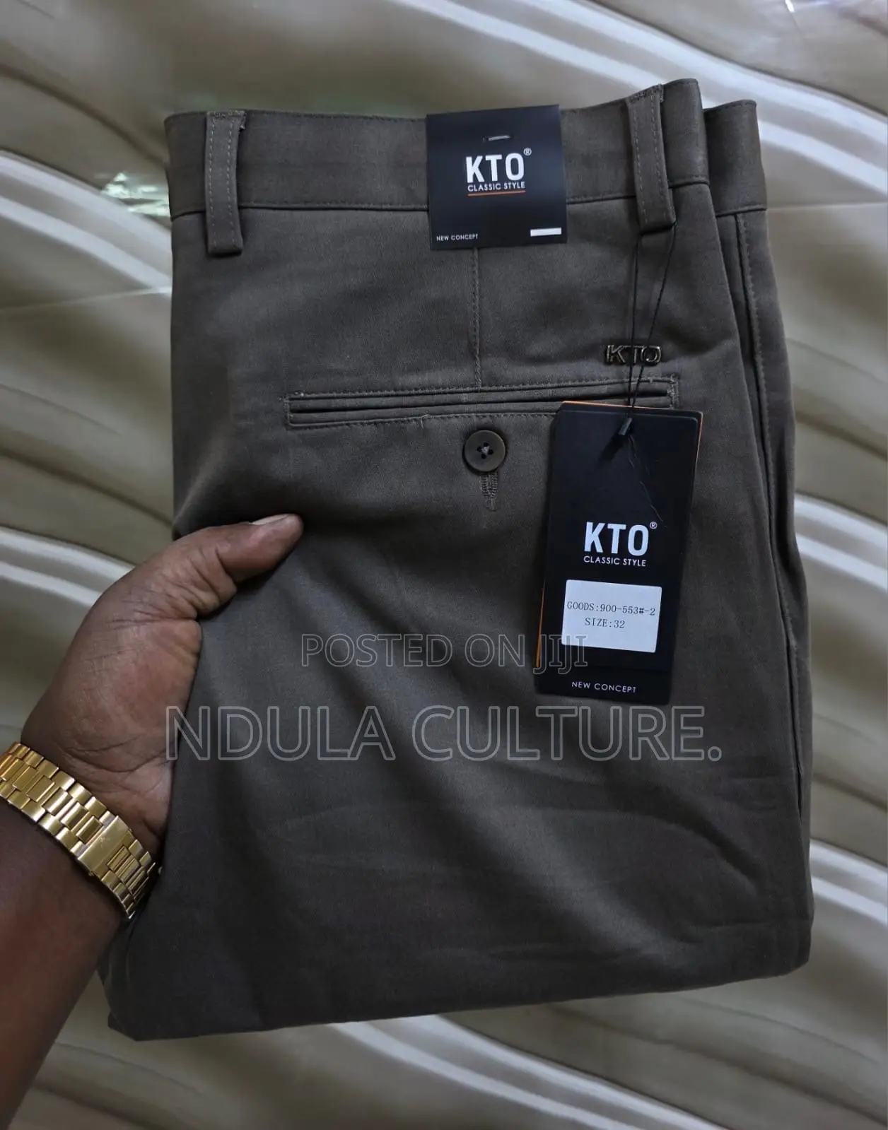 KTO and Timberland Khaki Trousers