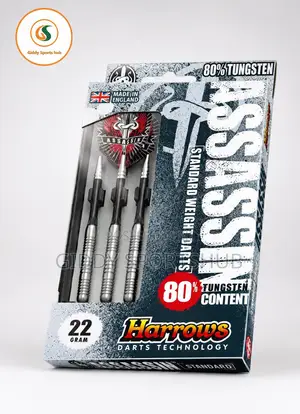 Harrows Assassin 80% Tungsten Steel Tip Darts22g Professional Dart Set