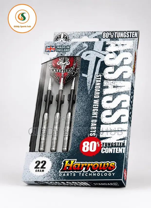 Harrows Assassin 80% Tungsten Steel Tip Darts22g Professional Dart