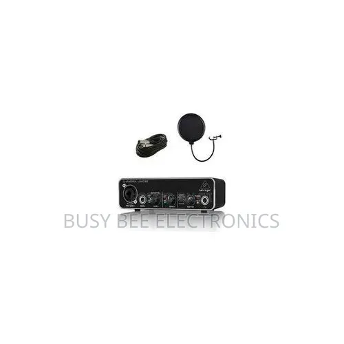 Behringer UMC22 With Pop Filter and Free Cable