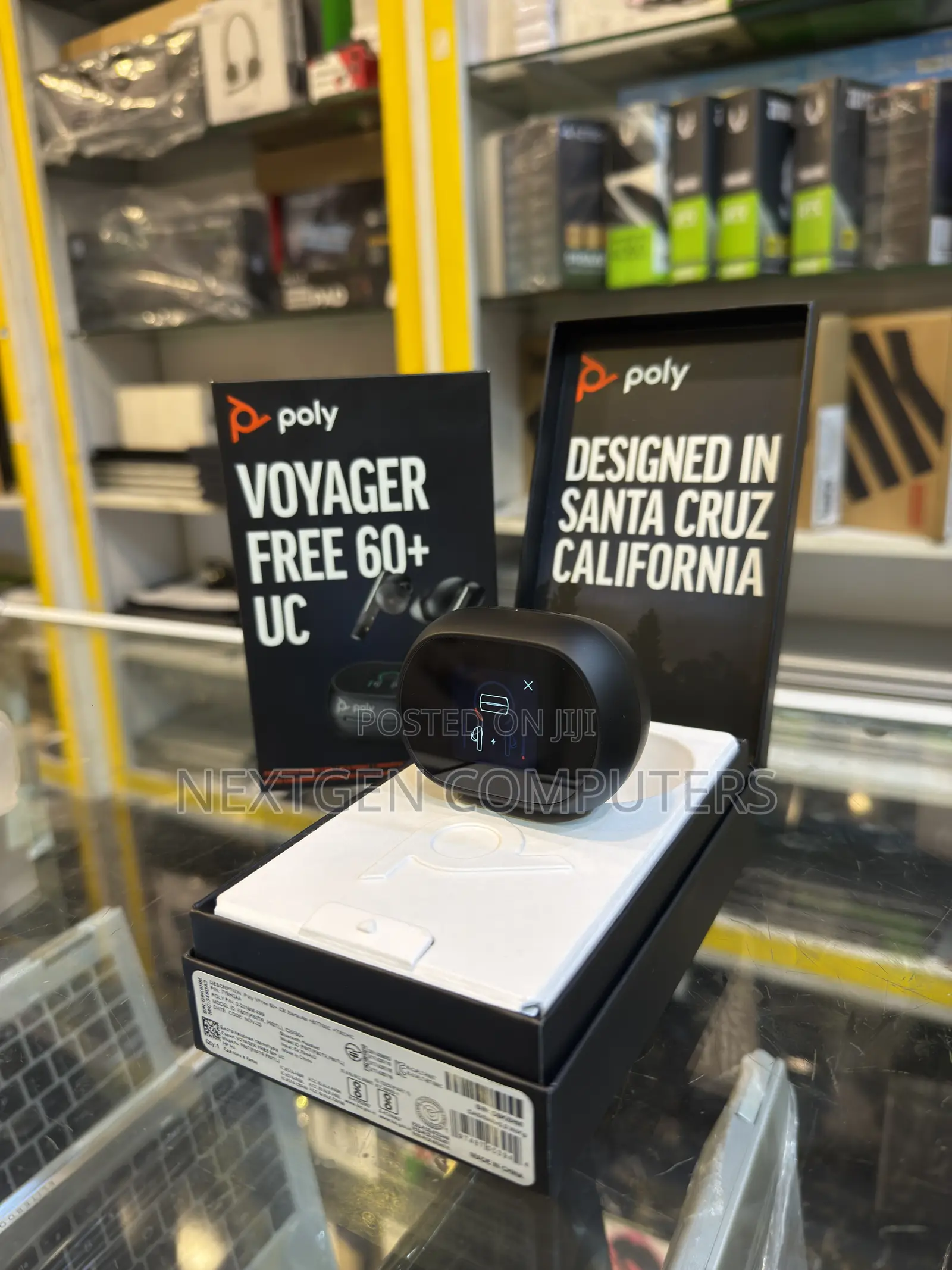 Poly Voyager Free 60+ UC Wireless Earbuds With Touchscreen Charge Case