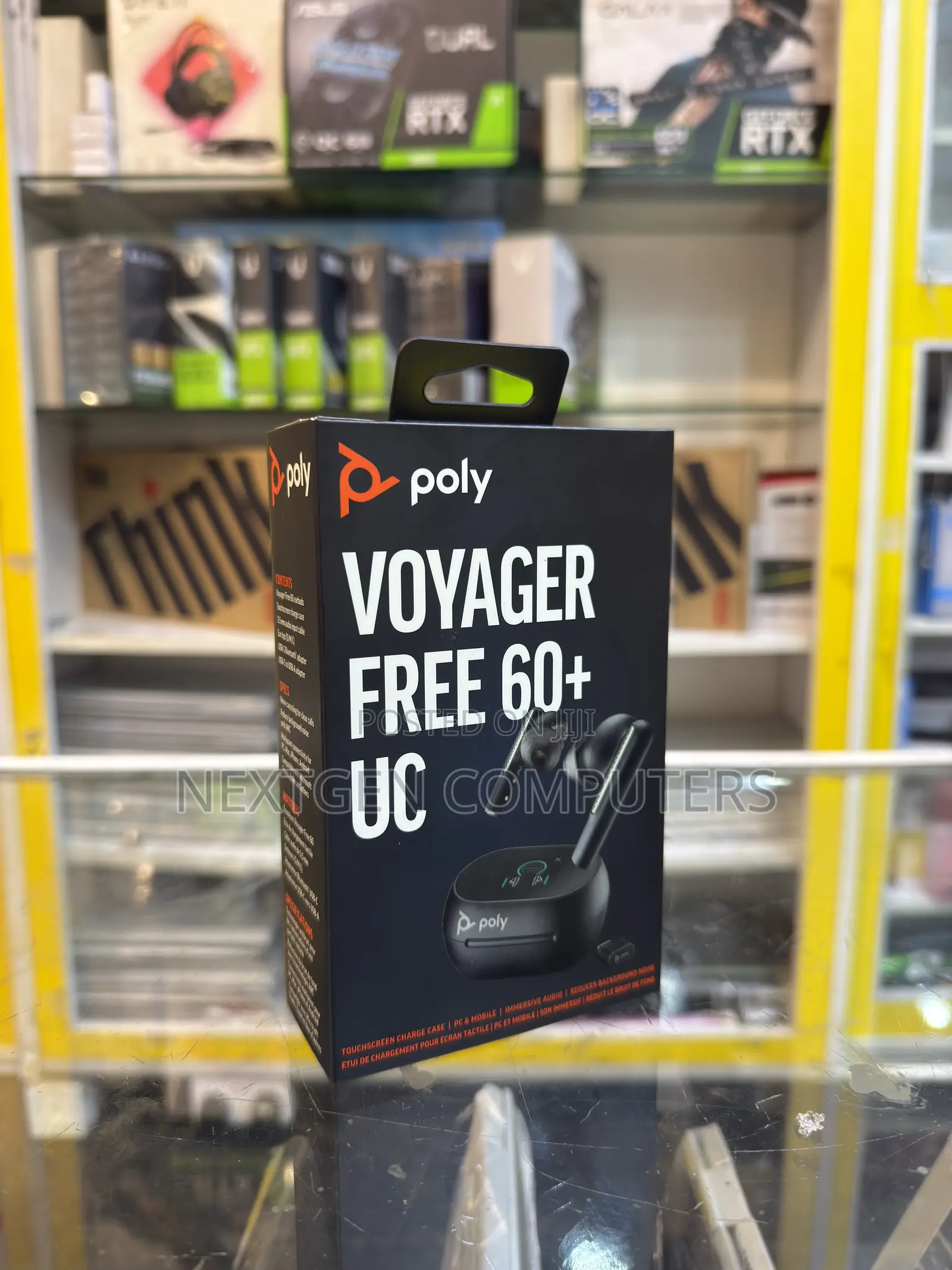 Poly Voyager Free 60+ UC Wireless Earbuds With Touchscreen Charge Case