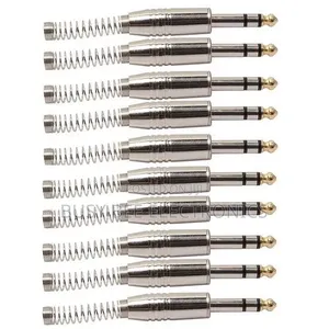 6.35mm Metal Audio Plug Stereo Microphone Cord Plug