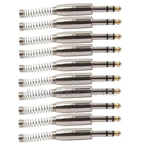 6.35mm Metal Audio Plug Stereo Microphone Cord Plug - main view