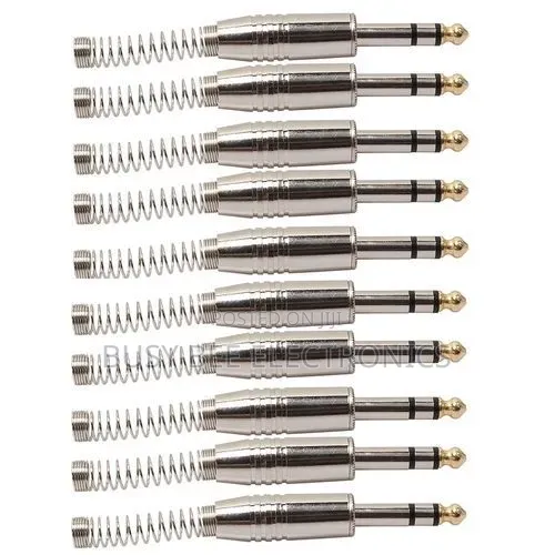 6.35mm Metal Audio Plug Stereo Microphone Cord Plug