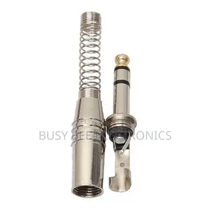 6.35mm Metal Audio Plug Stereo Microphone Cord Plug