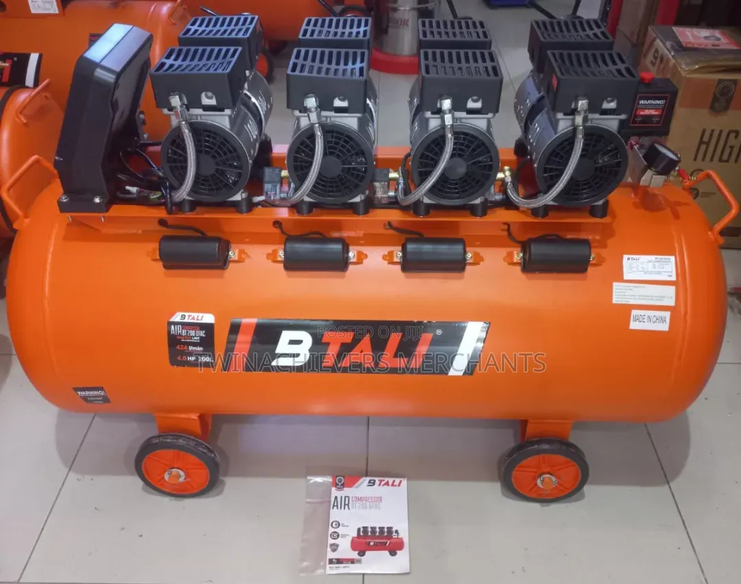 200ltrs Silent/Oil-Free Air Compressor With 4 Blocks 4HP