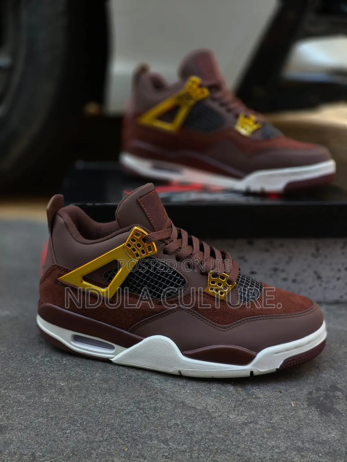 Original Leather Jordan 4 Retro Bin