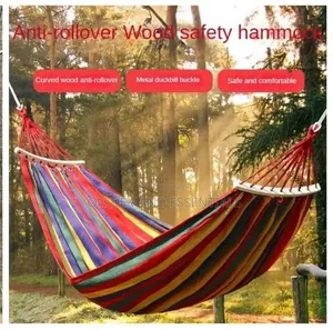 Striped Outdoor Heavy Load Bearing Hammock