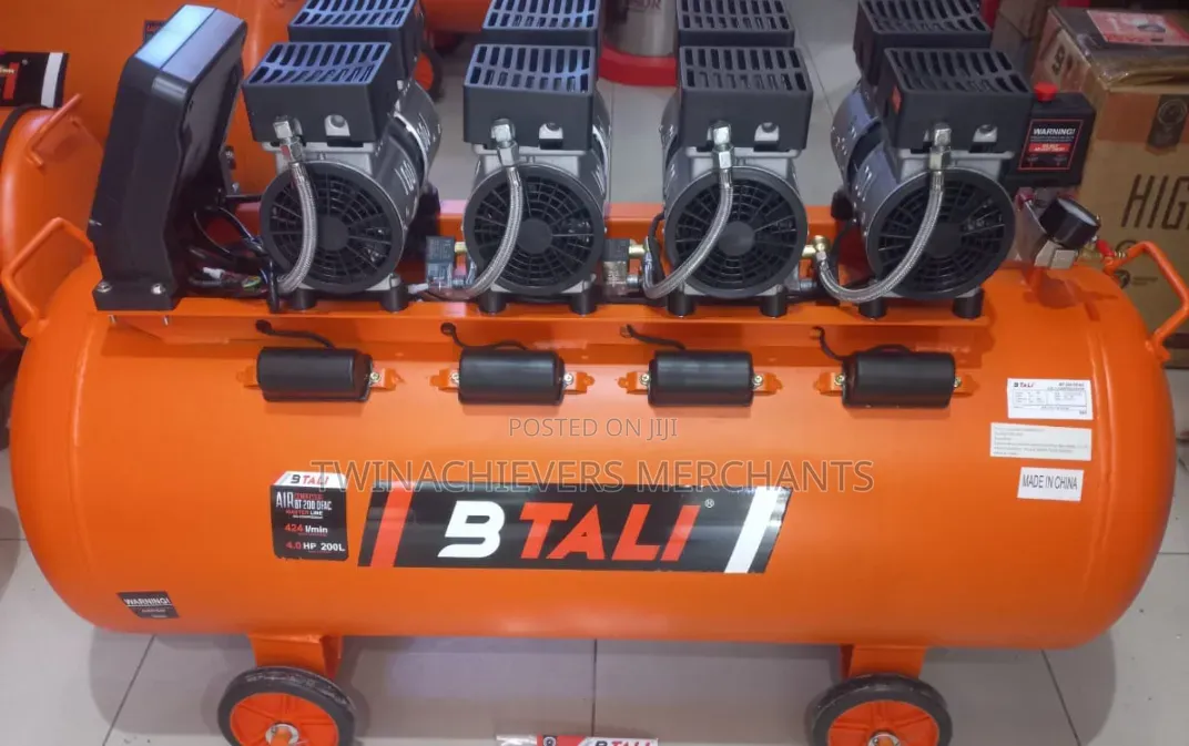 200ltrs Silent/Oil-Free Air Compressor With 4 Blocks 4HP