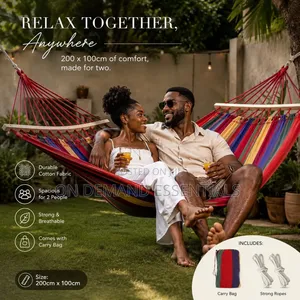 Striped Outdoor Heavy Load Bearing Hammock