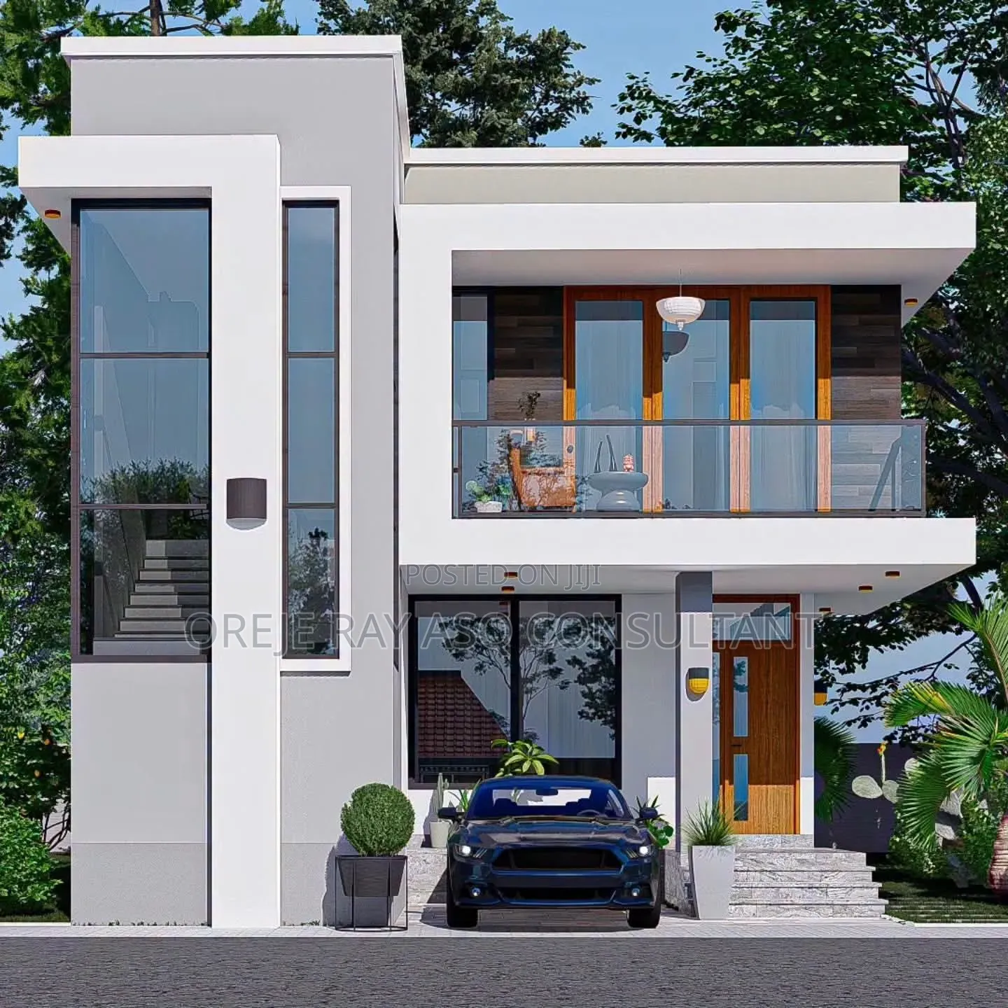 House Plan and Action - Modern House Plan