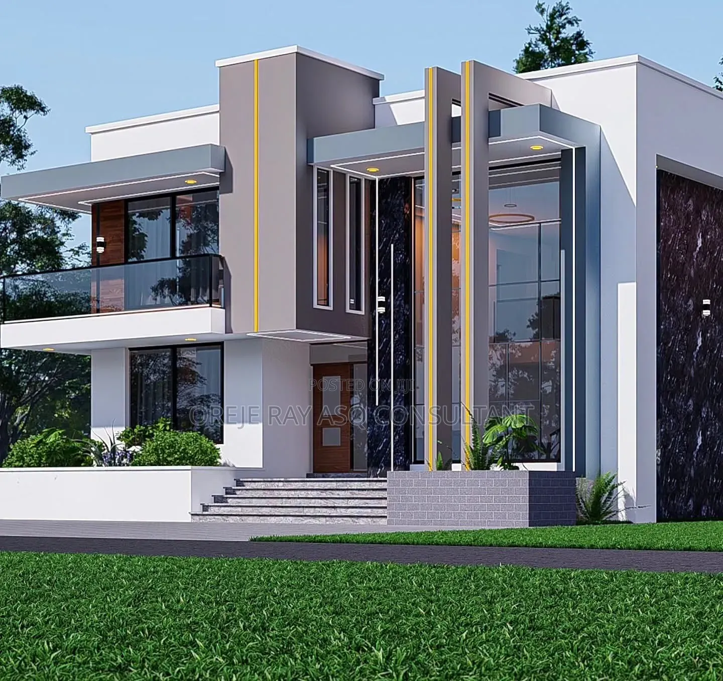House Plan and Action - Modern House Plan