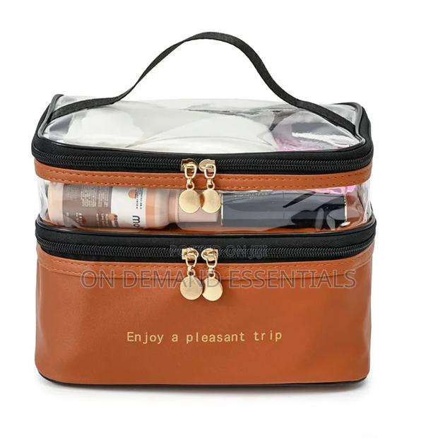Double Layer PVC Cosmetic Bag - thumbnail 4