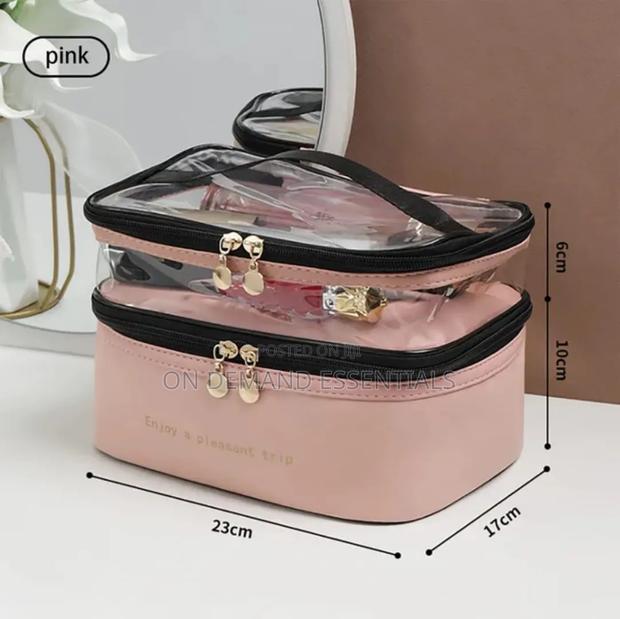 Double Layer PVC Cosmetic Bag - thumbnail 8