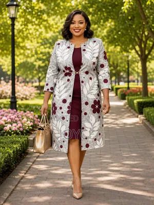 Modern Design 2pc(dress and Coat )