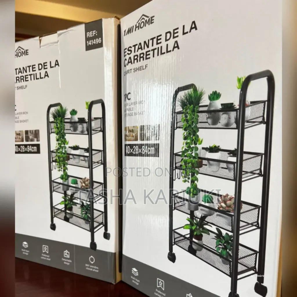 Metallic 4 Layer Fruit Rack