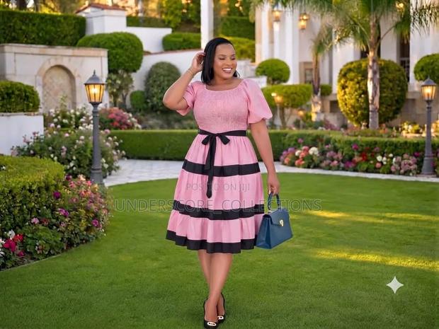 Elegant Puff Sleeve Dresses - main view