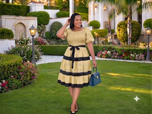 Elegant Puff Sleeve Dresses - thumbnail 3