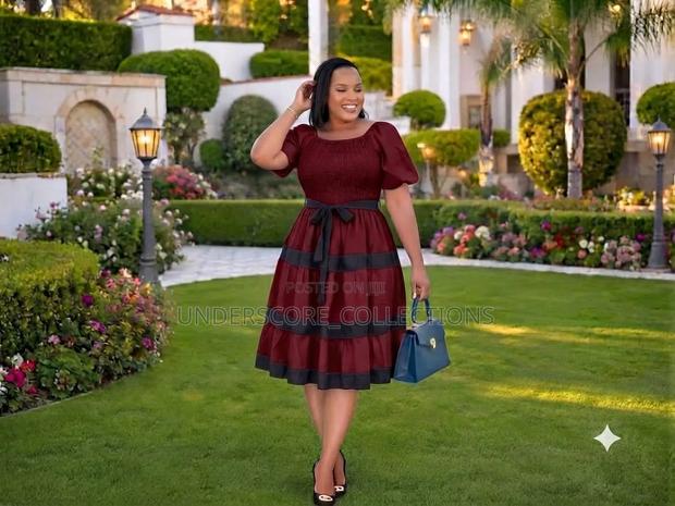 Elegant Puff Sleeve Dresses - thumbnail 4