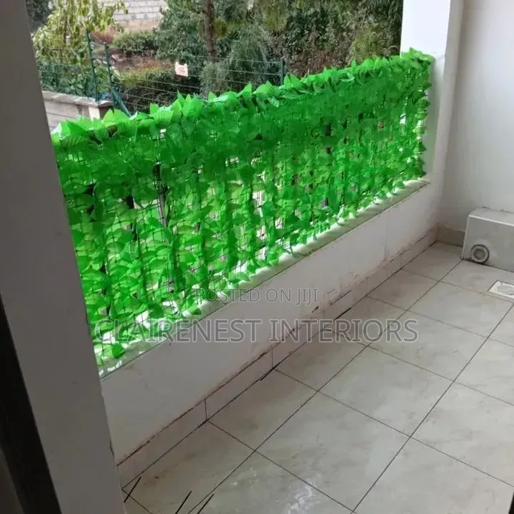 Light Green No Trimming Artificial Balcony Privacy Fence