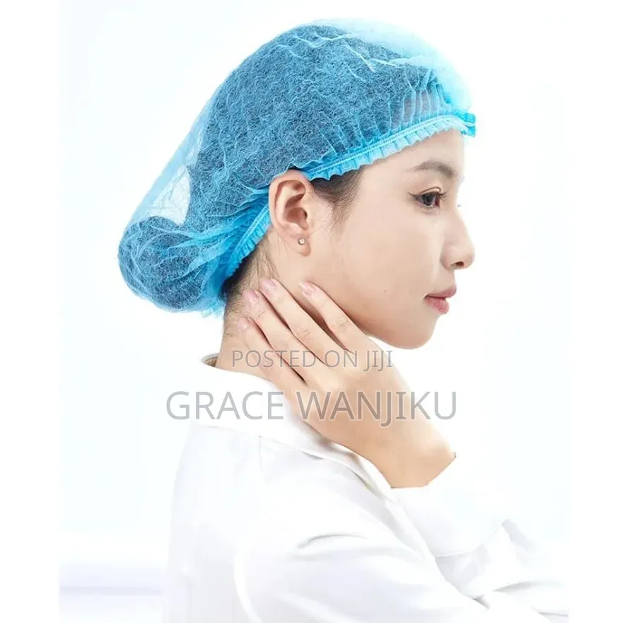 100pcs 19" Disposable Non Woven Hair Nets