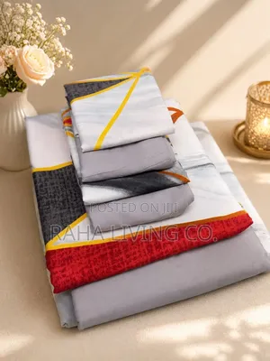 7×8 Soft Cotton Fitted Bedsheet Set | 6pc Bedding Se