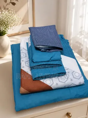 7×8 Soft Cotton Fitted Bedsheet Set | 6pc Bedding Se