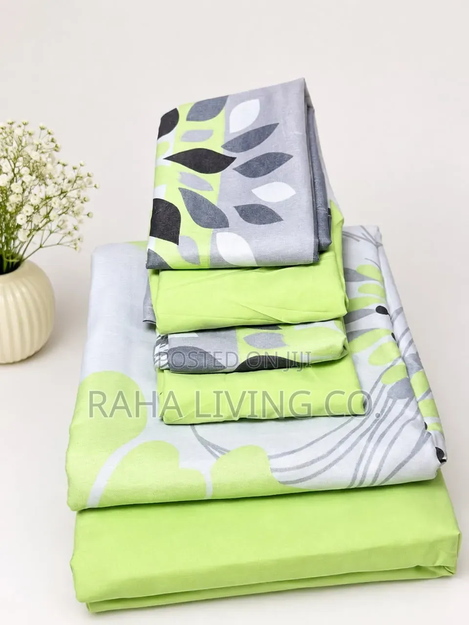 7×8 Soft Cotton Fitted Bedsheet Set | 6pc Bedding Se