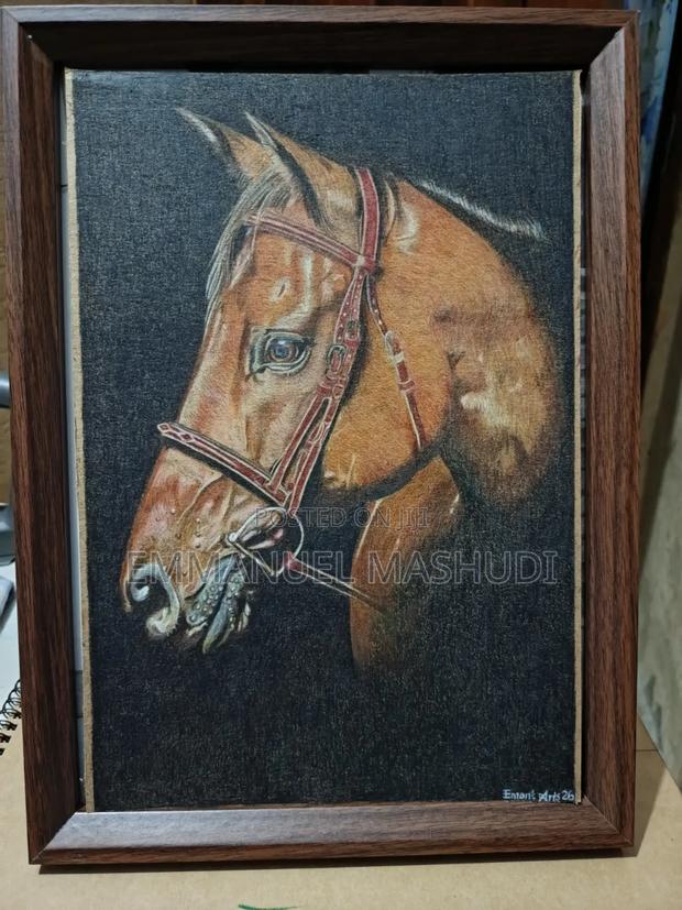 Horse Portrait Drawing - main view