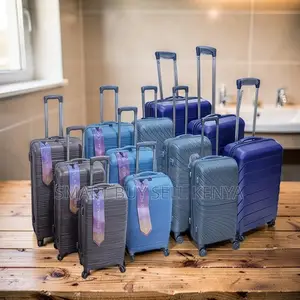 Fashion 3 in 1 Unbreakable Rubber Suitcase Briefcase Travel Bags