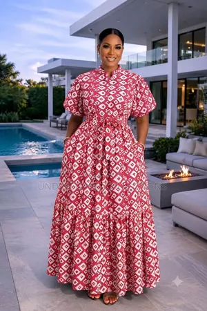 Chain Printed Maxi Dresses
