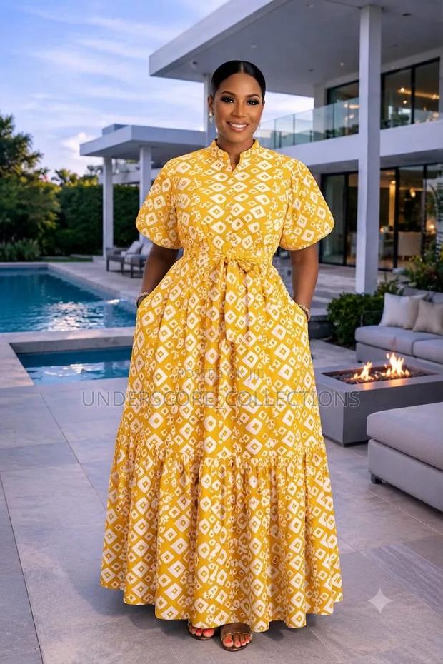 Chain Printed Maxi Dresses - thumbnail 4