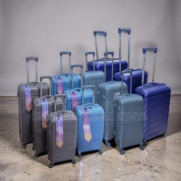 Hard Outer Shell 3 in 1 Unbreakable Rubber Suitcase Briefcase Bags - thumbnail 2