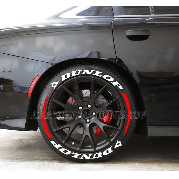High Performance Look Dunlop Direct Glued Tire Stickers