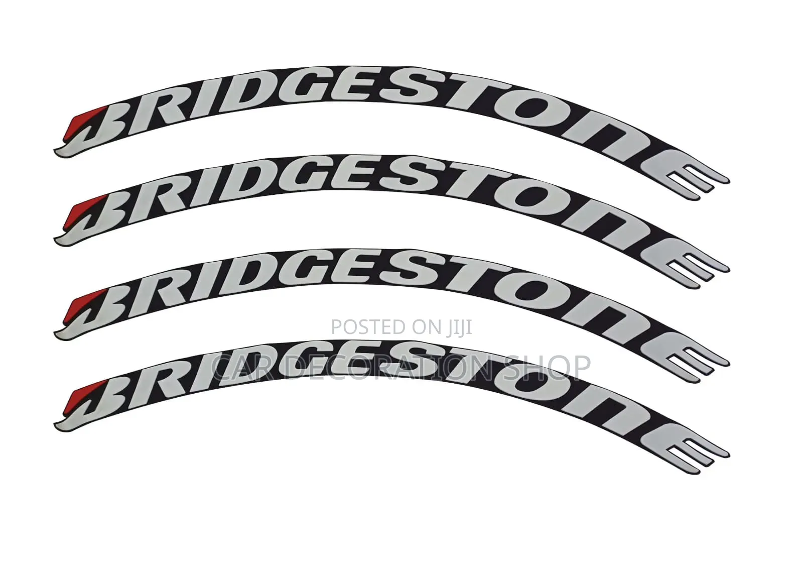Bridgestone Raised Lettering Tire Kits Stickers Adds Motorsport Look