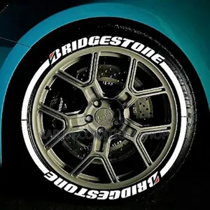 Bridgestone Raised , Flexible Permanent Vulcanized Rubber Tire Sticker