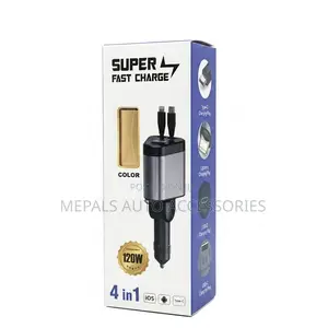 120W 4-in-1 Super Fast Car Charger
