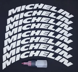 8letters Set Michelin Waterproof Dirt Resistant Tire Stickers
