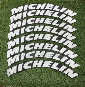 8letters Set Michelin Waterproof Dirt Resistant Tire Stickers
