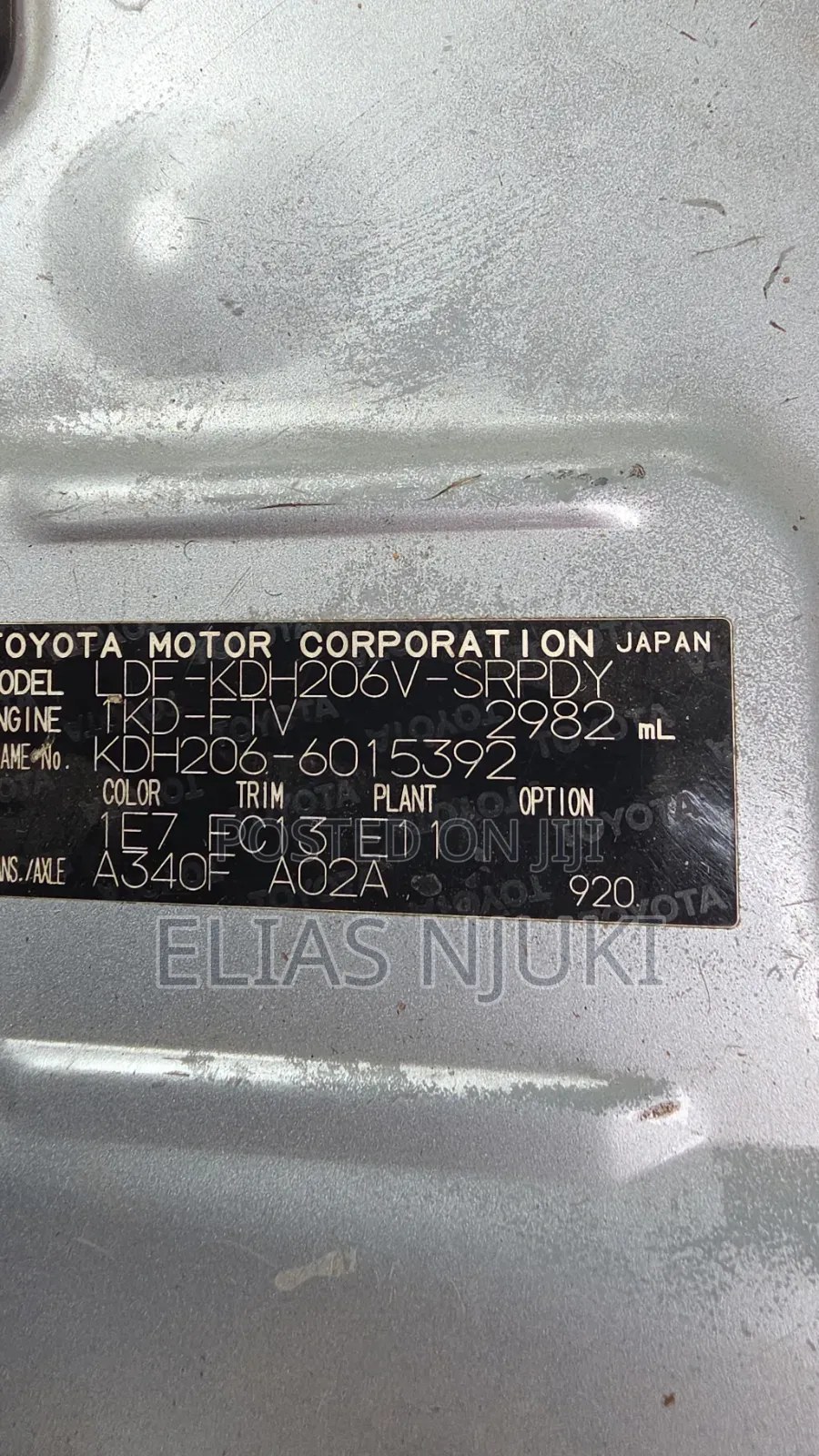 Toyota HiAce 2019 Silver