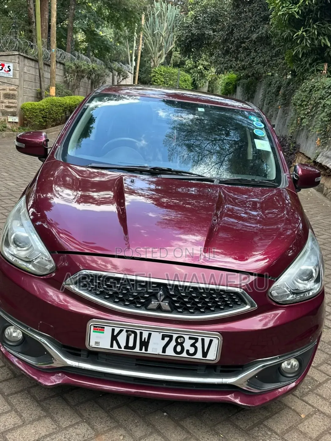 Mitsubishi Mirage 2019 Maroon