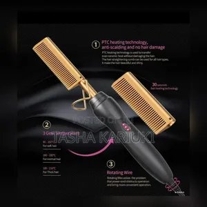 Professional Ceramic Gold Hot Comb