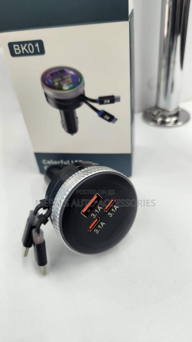 Colorful LED Car Fast Charger