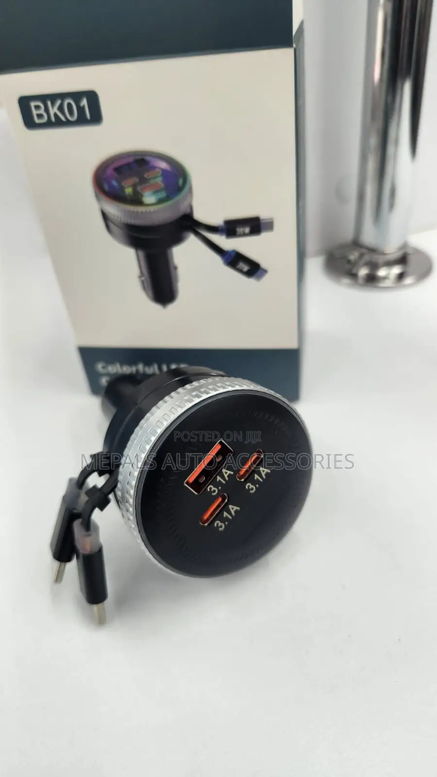 Colorful LED Car Fast Charger