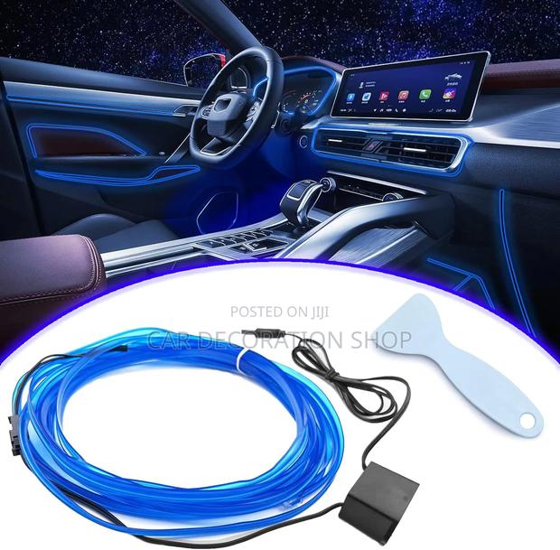 USB Powered 5mtr Flexible EL Wire Dashboard Gap Neon Strip Light - main view