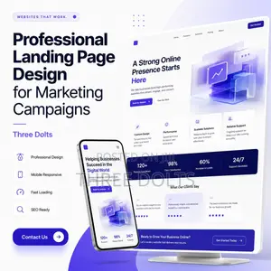 Professional Landing Page Design for Marketing Campaigns
