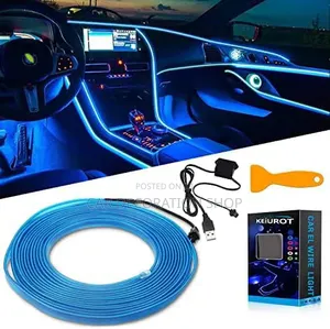 5mtr Blue USB El Wire Led Strip for Dashboard Glowing Neon Trim